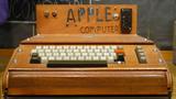 The Apple I, released by the Apple Computer Company (now Apple Inc.) in 1976, on display at the Smithsonian