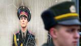 A recruit from the presidential regiment waits for a ceremony to take the oath at a military base in Kiev, Ukraine, November 16, 2013, photo by Gleb Garanich/Reuters