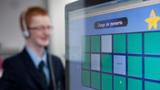 A student listens through headphones to an exercise in a Spanish class in Steveange, UK, photo by Ian Miles/Flashpoint Pictures/Alamy