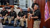 Director Mark Ghilarducci (right) addresses Cal OES personnel during an April 2022 all staff meeting