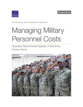 Cover: Managing Military Personnel Costs