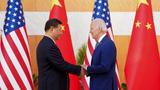 U.S. President Joe Biden shakes hands with Chinese President Xi Jinping during the G20 leaders' summit in Bali, Indonesia, November 14, 2022, photo by Kevin Lamarque/Reuters