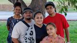 The Vaa family escaped the deadly wildfire that swept through Lahaina, on the Hawaiian island of Maui, August 13, 2023, photo by Mike Blake/Reuters