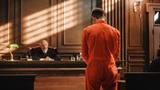 A man before a judge to hear his sentencing, photo by gorodenkoff/Getty Images