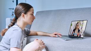 Teenage girl in online therapy session with psychologist, photo by Valeriy_G/Getty Images