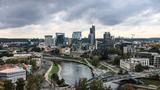 The business district of Vilnius, Lithuania, October 4, 2023, photo by Oliver Berg/Reuters