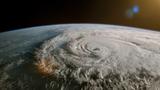 Satellite image of a tropical storm, photo by mikolajn/Getty Images