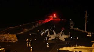 An aircraft takes off to join the U.S.-led coalition to conduct air strikes against military targets in Yemen, aimed at the Iran-backed Houthi militia that has been targeting international shipping in the Red Sea, from an undisclosed location, in this handout picture released on January 12, 2024, photo by U.S. Central Command via X/Handout via Reuters