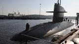 Dutch submarine HNLMS <em>Walrus</em> in Groton, Connecticut, October 15, 2008, photo by John Narewski/U.S. Navy