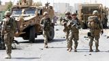 U.S. and NATO troops arrive at the site of a car bomb attack in Kabul, Afghanistan, September 24, 2017, photo by Omar Sobhani/Reuters