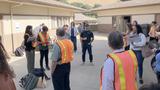 CDC staff and state and local participants receive instructions and safety reminders before heading to the field in Mariposa County, California, June, 2023, photo by Shaun Whitecavage/CDC