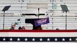 The stage at Butler Farm Show, where shots were fired during a campaign rally for former President Donald Trump in Butler, Pennsylvania, July 13, 2024, photo by Brendan McDermid/Reuters