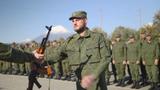 Russian man newly conscripted by the partial mobilization receives combat weapons in Petropavlovsk-Kamchatsky, Russia, September 23, 2022, photo by EyePress via Reuters