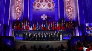 Heads of state  and other officials pose for a family photo at the 2024 NATO summit in Washington, D.C., July 9, 2024, photo by Yves Herman/Reuters