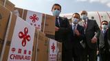 A batch of China's Sinopharm COVID-19 vaccine arrives as a donation at the airport in Damascus, Syria, April 24, 2021, photo by Yamam al Shaar/Reuters