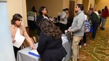 Keesler and community personnel attend the Keesler Job Fair inside the Bay Breeze Event Center at Keesler Air Force Base, Mississippi, November 14, 2022, photo by Kemberly Groue/U.S. Air Force