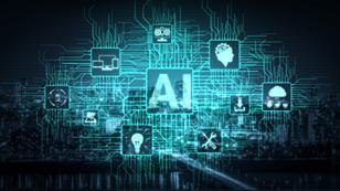 AI agent concept with AI in the center and other apps around the edges in the shape of a brain, image by Blue Planet Studio/Getty Images