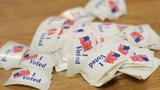 &ldquo;I Voted&rdquo; Stickers at an early voting center in Baltimore City, Maryland, October 31, 2024, photo by Robyn Stevens Brody/Sipa USA via Reuters