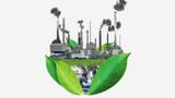 Pollution and global warming concept art
