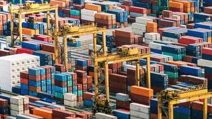 Shipping containers, photo by Syuji Honda/Adobe Stock
