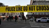 Law enforcement agencies near Bourbon Street, where a vehicle drove into a crowd and killed at least 14 people, in New Orleans, Louisiana, January 1, 2025, photo by Hyosub Shin/The Atlanta Journal-Constitution/TNS/ABACA