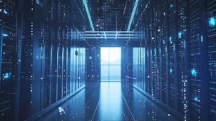 Conceptual image of information moving through a data center, photo by janiecbros/Getty Images