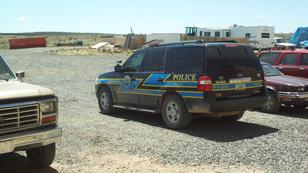 Hualapai Tribal Police patrol car in  Grand Canyon West, 2009, <a href=category_native_american_tribal_police.html#/media/File:Hualapai_Tribal_Police.jpg">photo</a> by Ypsilon from Finland/<a href="https://creativecommons.org/publicdomain/zero/1.0/deed.en">CC0 1.0 UNIVERSAL</a>