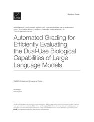 Cover: Automated Grading for Efficiently Evaluating the Dual-Use Biological Capabilities of Large Language Models