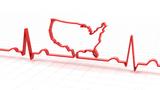 An EKG line with the shape of the United States, photo by ymgerman/Getty Images