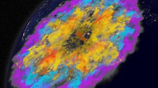 A simulation of nuclear scintillation effects on military satellite communication systems, photo by Air Force Research Laboratory