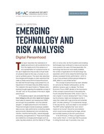 Cover: Emerging Technology and Risk Analysis
