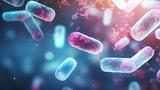 Microscopic view of probiotic bacteria, photo by Rubbina/Adobe Stock 