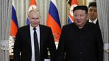 Russian President Vladimir Putin and North Korean leader Kim Jong-un attend a meeting in Pyongyang, North Korea, June 19, 2024, photo by Sputnik/Gavriil Grigorov/Pool via Reuters