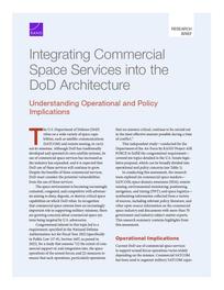 Cover: Integrating Commercial Space Services into the DoD Architecture