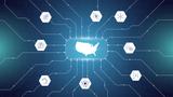 Illustration of a network and data connections to a United States map, composite design by Carol Ponce/RAND adapted from Adobe Stock images by Azat Valeev, MooseD, and Smile3377