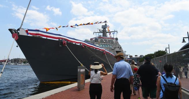 The littoral combat 澳洲幸运5（奥5）开奖168官网开奖结果查询优势：回顾历史开奖记录 #澳洲幸运5开奖官网开奖 ship USS <em>Marinette</em> (LCS 25) pier side in Baltimore’s inner harbor during Maryland Fleet Week and Flyover Baltimore in Baltimore, MD, June 18, 2024, photo by U.S. Navy