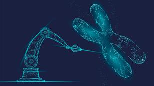 Illustration of a chromosome to depict gene editing, image by LuckyStep/Adobe Stock 