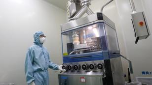 An employee producing biological drugs at a production workshop of a pharmaceutical company in Chongqing, China, March 6, 2024, photo by Costfoto/NurPhoto via Reuters